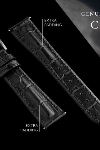 20mm classic black strap with extra padding