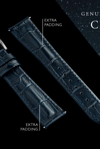 20mm classic blue strap with extra padding