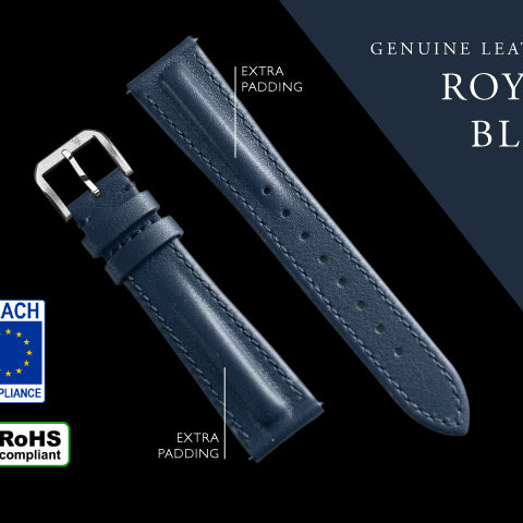 20mm royal blue strap with extra padding