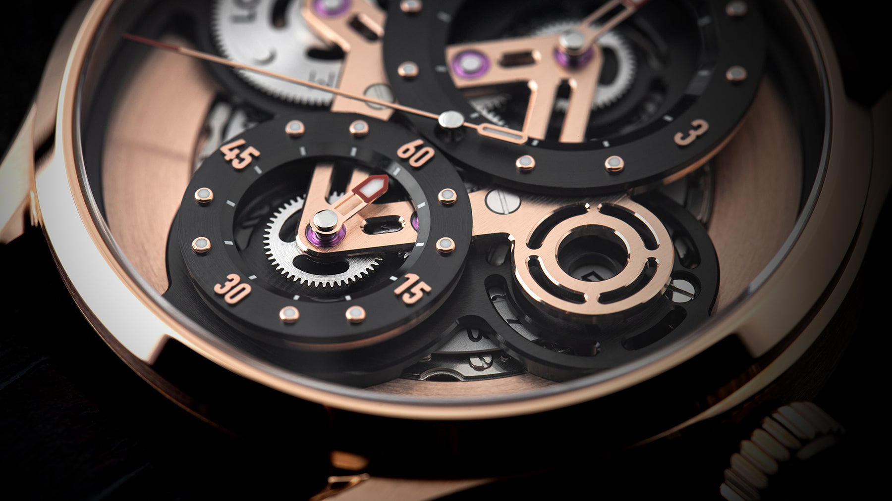 LS02 Rose-gold plated close-up