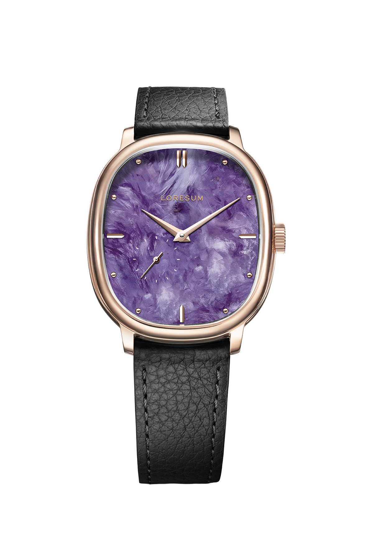 LS06 - Charoite - Rose-gold plated front view