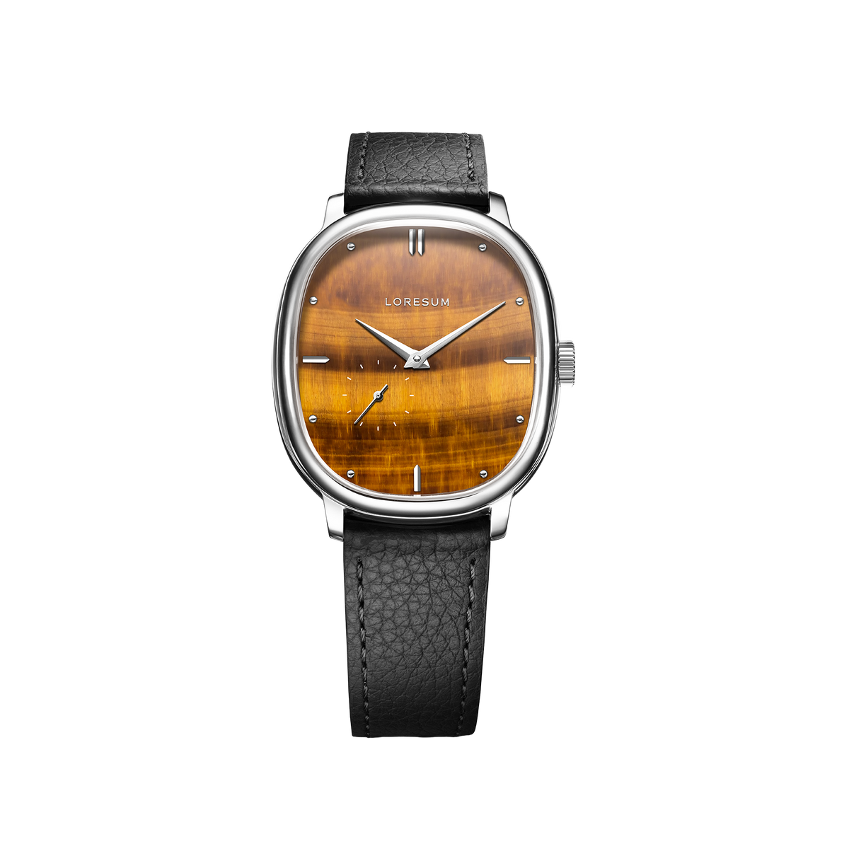LS06 - Tiger's eye - Stainess Steel front view