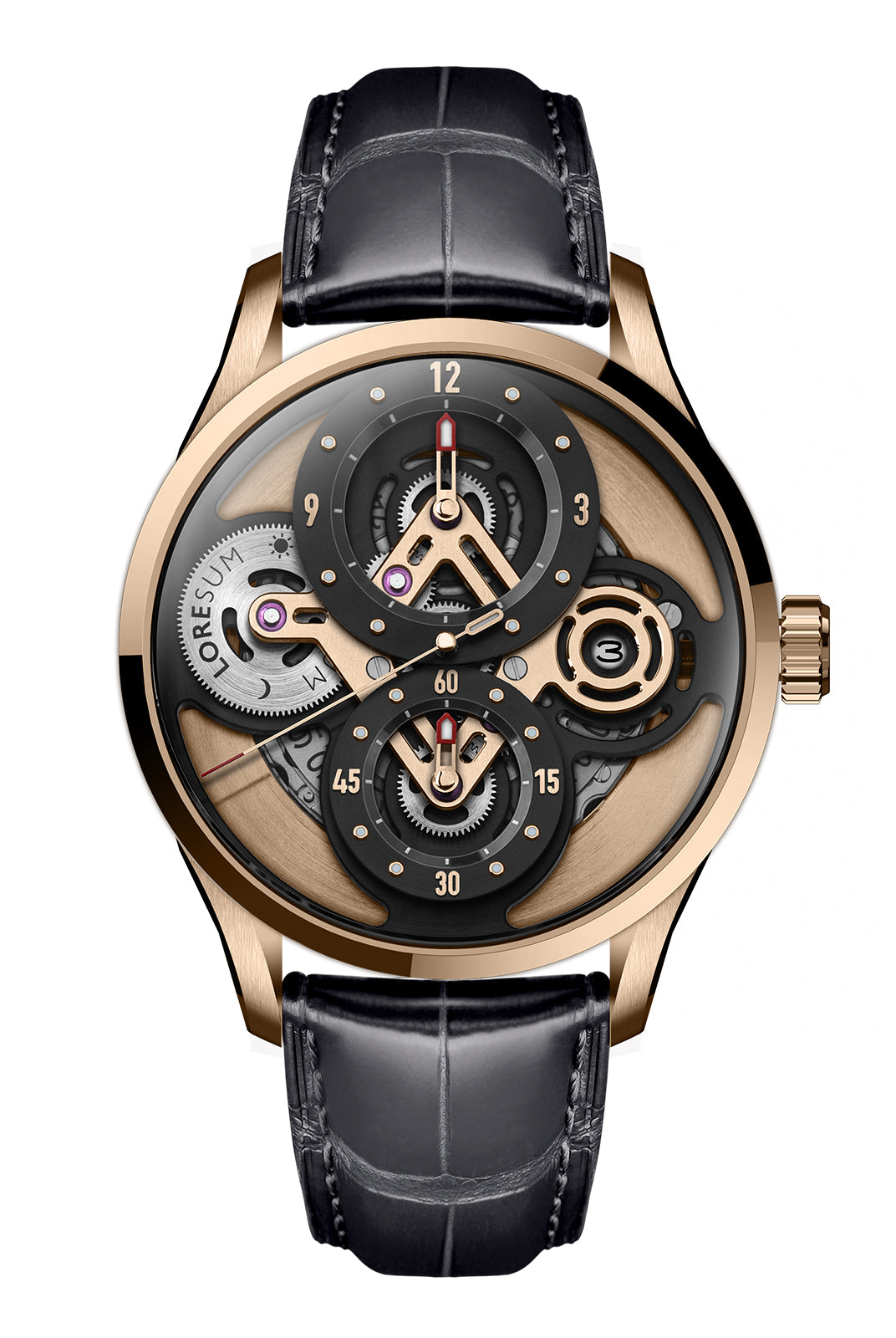 LS02 - Rose-gold plated front view
