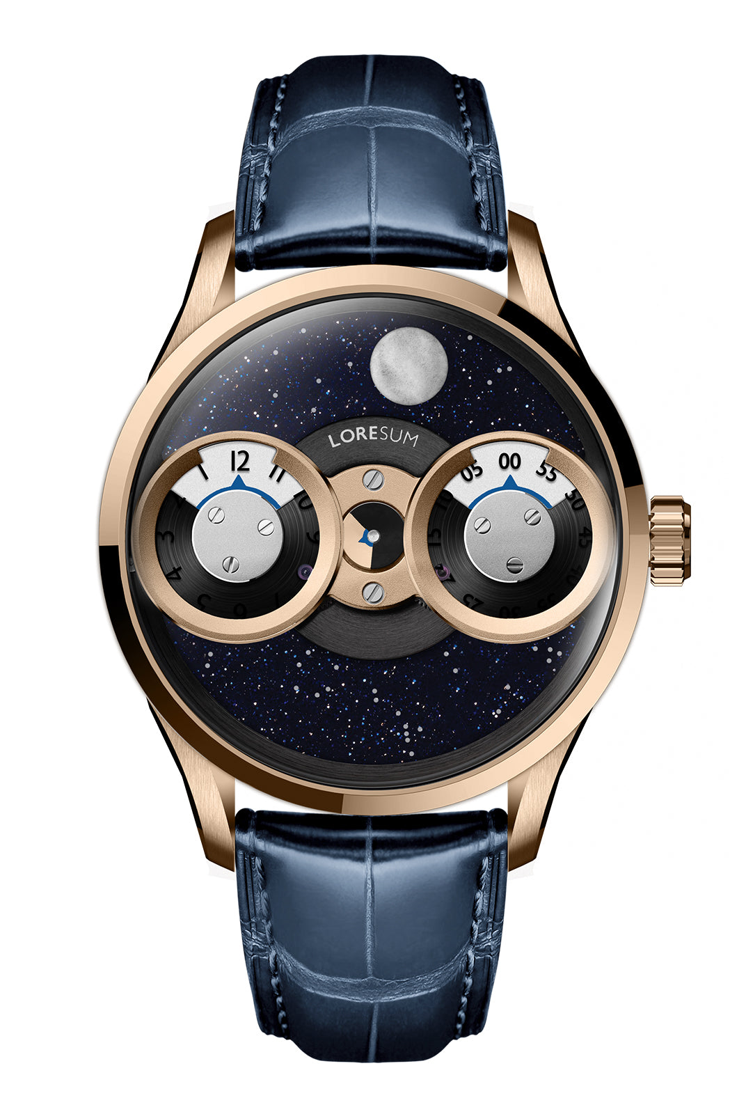 LS03 - Rose-gold plated - Lume sector front view