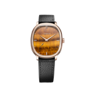 LS06 - Tiger's eye - Rose-gold plated front view