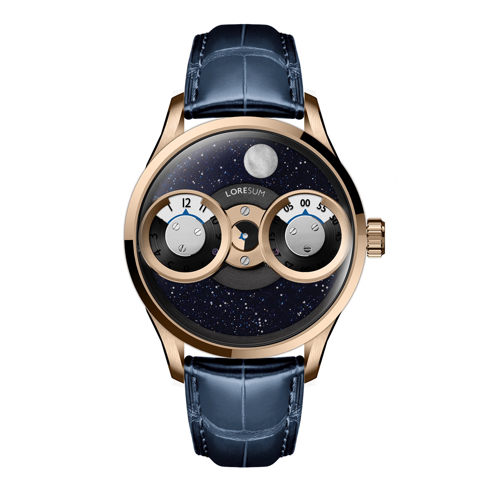 LS03 - Rose-gold plated - Lume sector front view